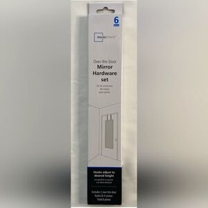 Mainstays Over-the-Door Hooks for a Mirror (DOES NOT INCLUDE MIRROR)